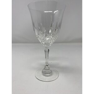 Crystal D'Adriana Countess Water Goblet 7 1/4" Cut Crystal Faceted Stem